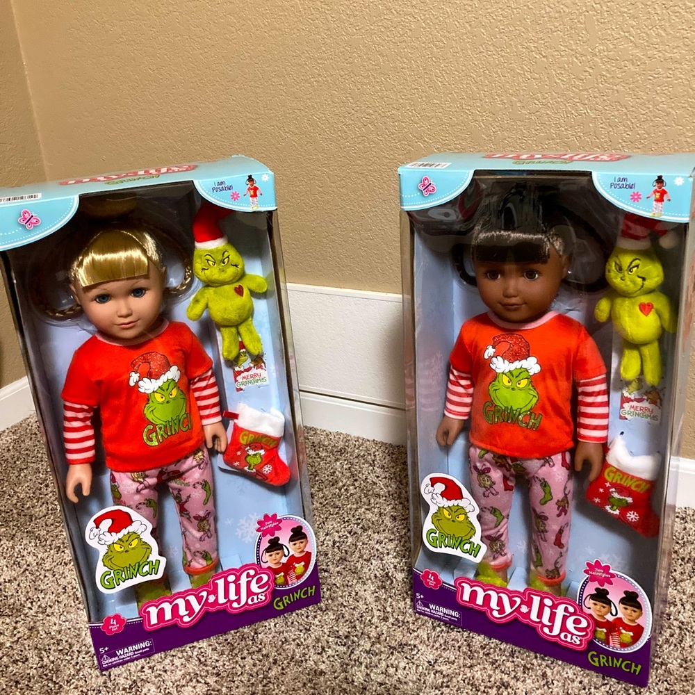 My life as Grinch dolls.